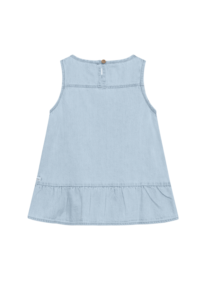 Daily7 - Light weight denim singlet - Light denim blue