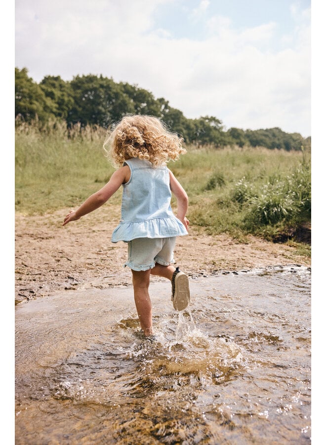 Daily7 - Light weight denim singlet - Light denim blue