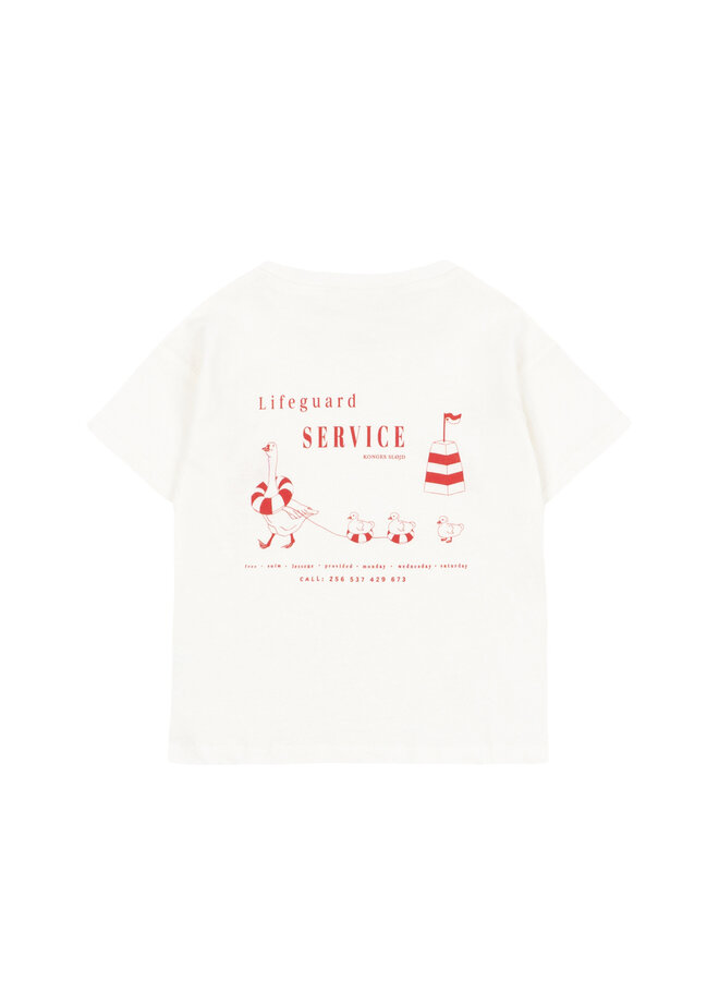Konges Sløjd - Era tee - Off white/Lifeguard service