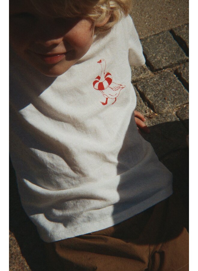 Konges Sløjd - Era tee - Off white/Lifeguard service