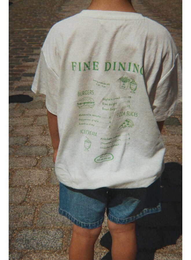 Konges Sløjd - Era tee - Off white/Fine dining