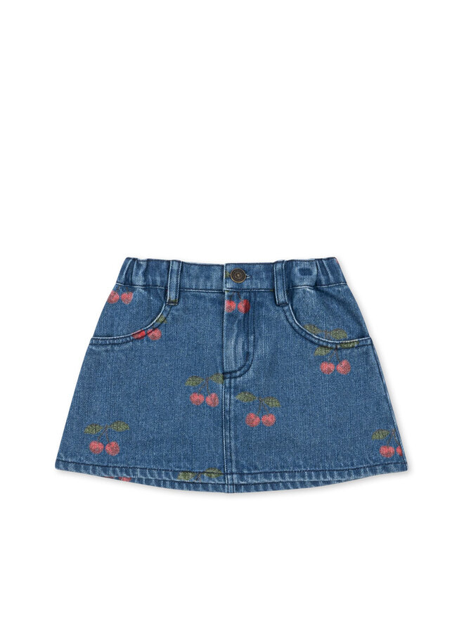 Magot printed skirt - Ma grande cerise denim