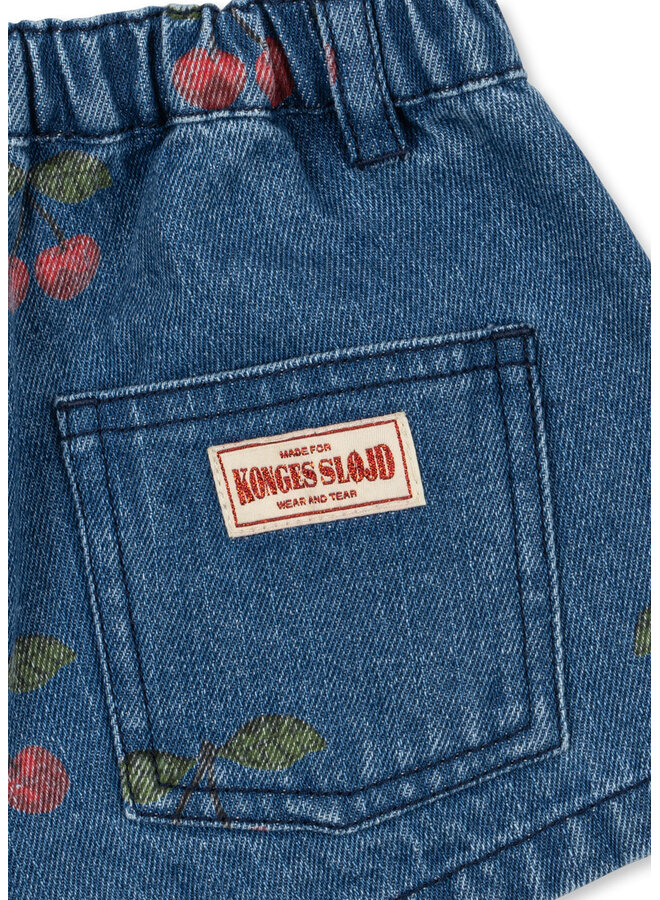 Konges Sløjd - Magot printed skirt - Ma grande cerise denim