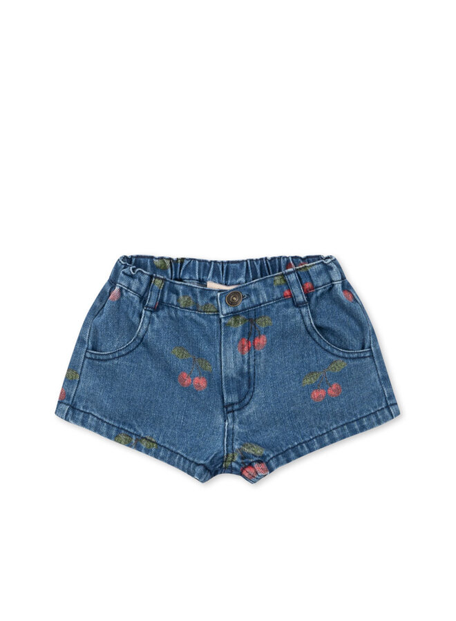 Magot shorts - Ma grande cerise denim