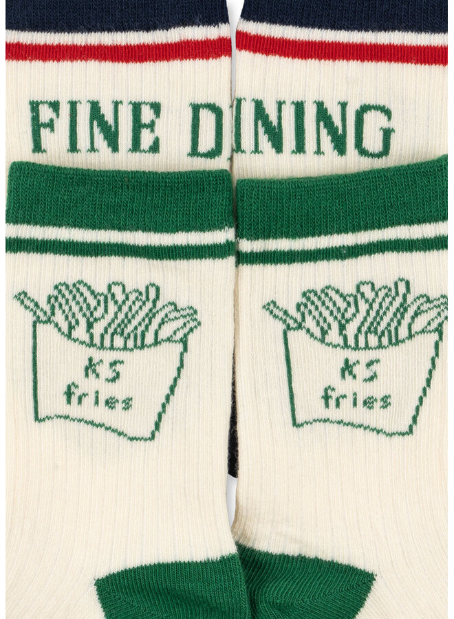Konges Sløjd - 2-pack rib fries socks - Fine dining