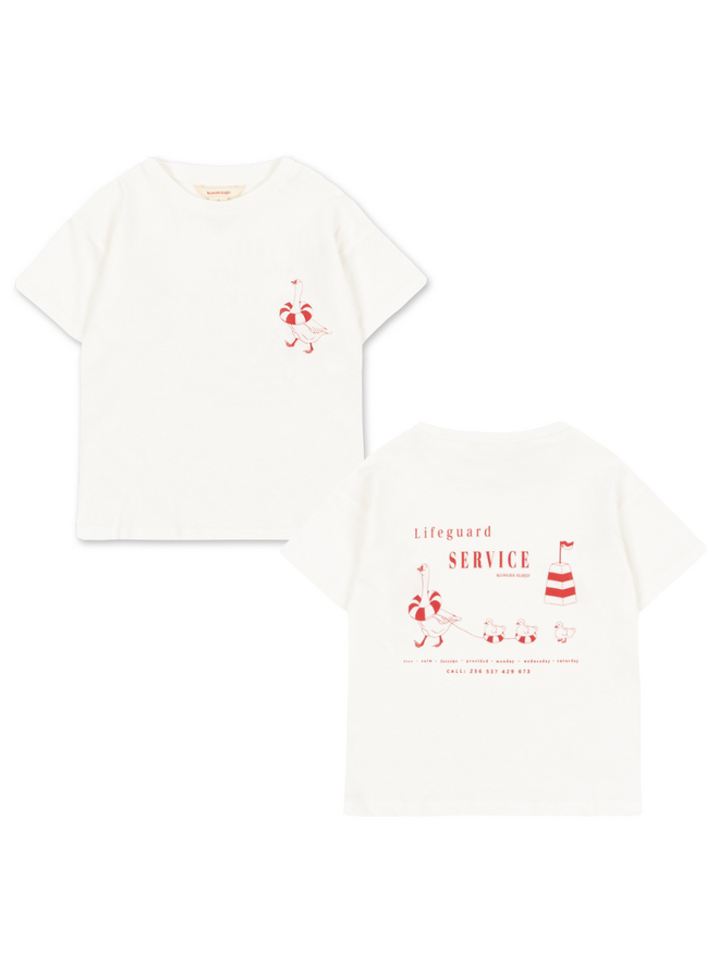 Konges Sløjd - Era tee - Off white/Lifeguard service