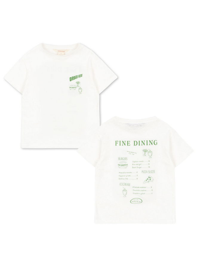 Konges Sløjd - Era tee - Off white/Fine dining