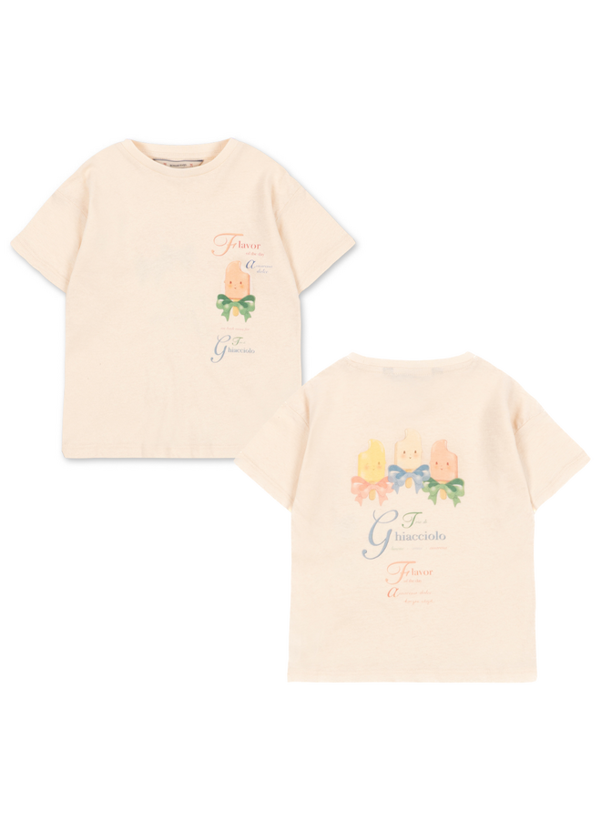 Konges Sløjd - Era tee - Ecru/Ghiacciolo