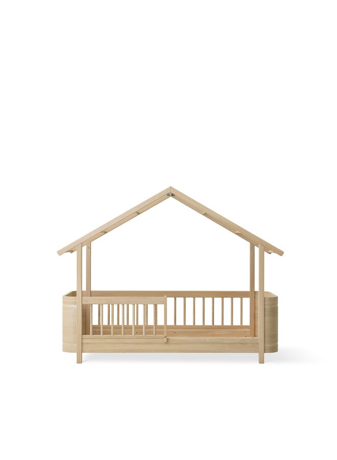 Mini+ house bed, oak