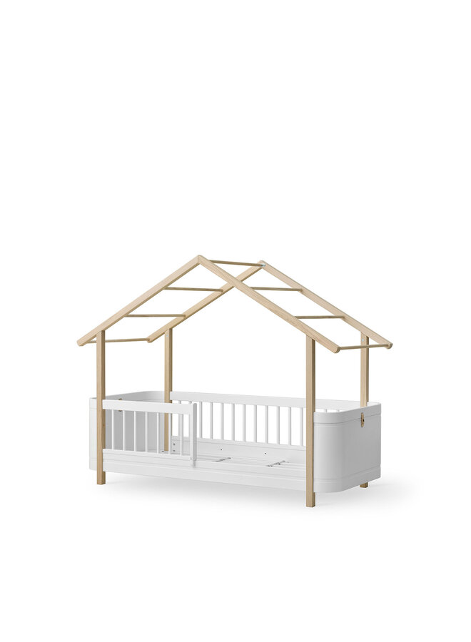 Oliver Furniture - Mini+ house bed, white/oak