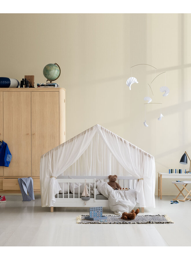 Oliver Furniture - Mini+ house bed tent, transparent white