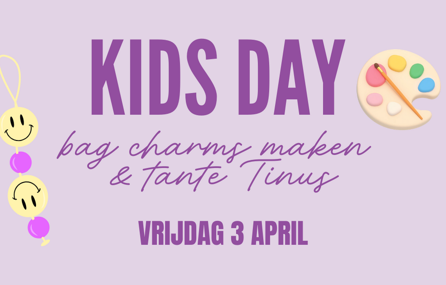 Kids day 3 april: bag charms maken