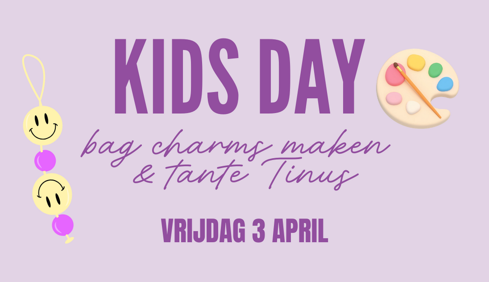 Kids day 3 april: bag charms maken