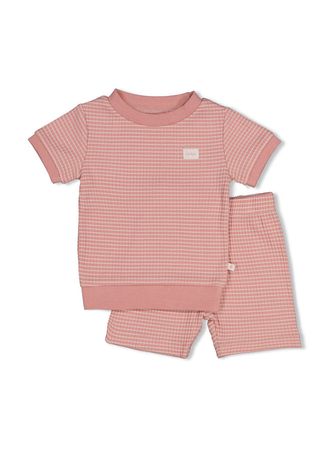 Feetje - Shortama wafel - Summer special - Mauve