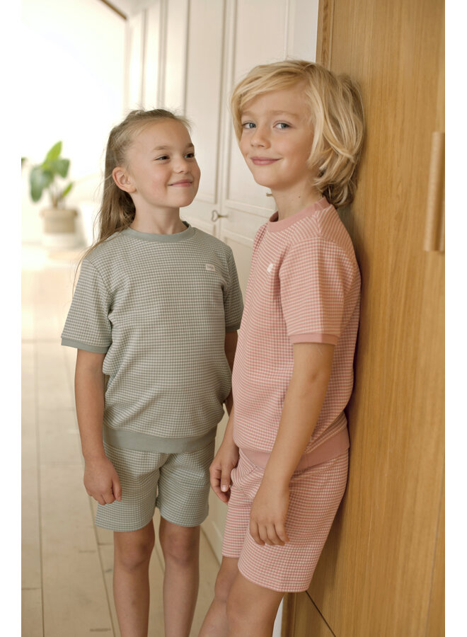 Feetje - Shortama wafel - Summer special - Mauve