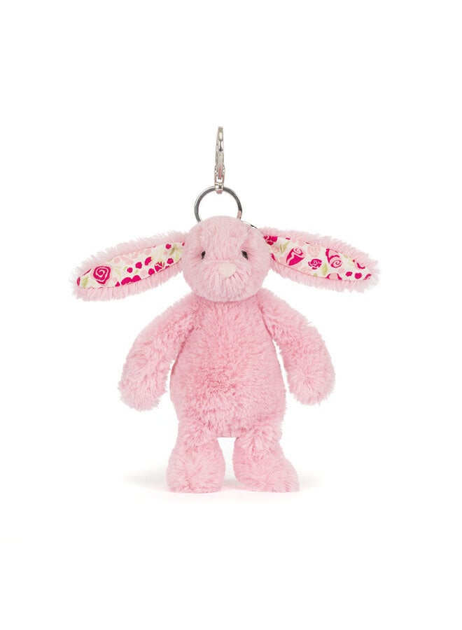 Blushkin blossom bunny bag charm