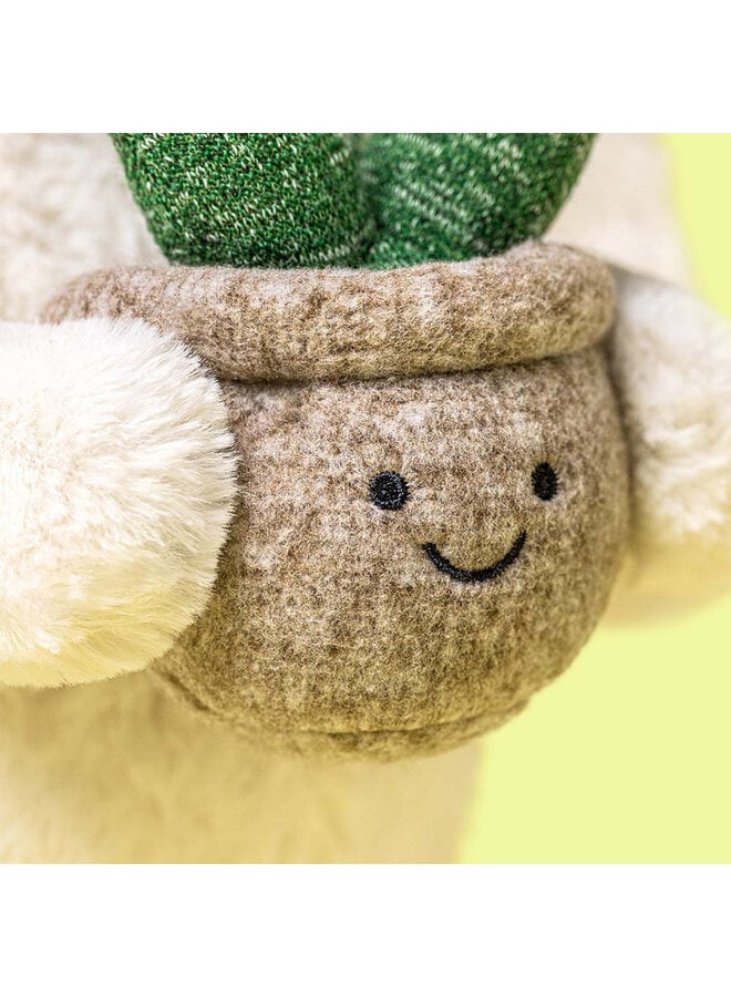 Jellycat - Cream bunny with plant