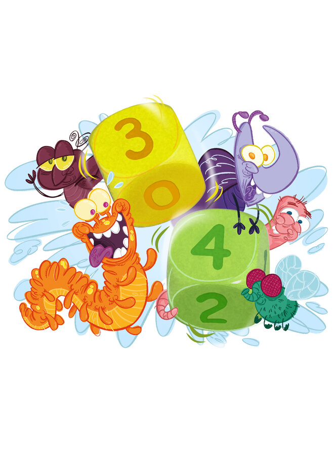 Haba - Mini spel - 3+4 = Kriebeldier