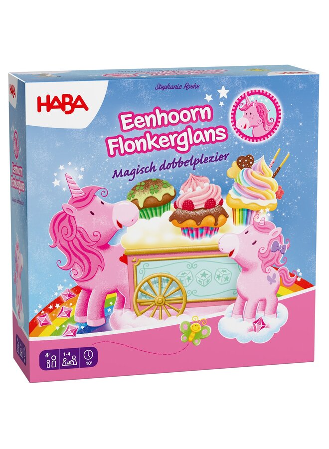 Haba - Eenhoorn Flonkerglans - Magisch dobbelplezier