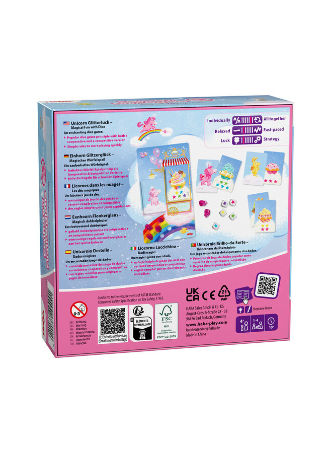 Haba - Eenhoorn Flonkerglans - Magisch dobbelplezier