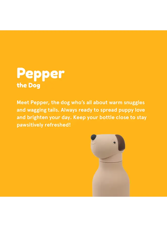 ASOBU - Bestie bottle - Brown dog