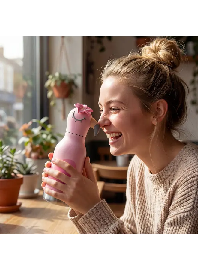 ASOBU - Bestie bottle - Flamingo