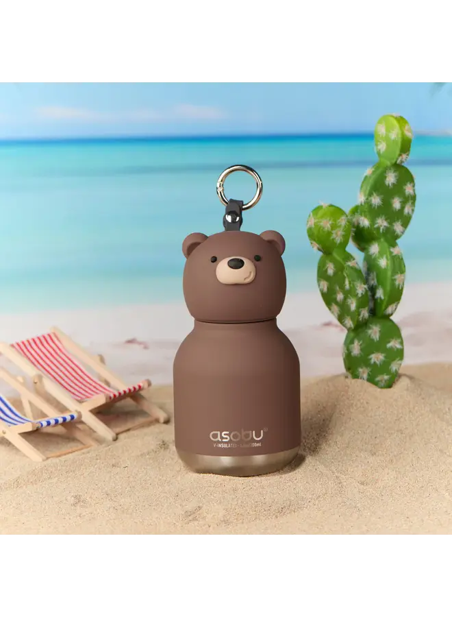 ASOBU - Mini bestie bottle - Brown bear