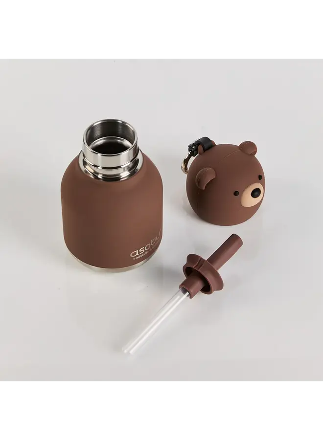 ASOBU - Mini bestie bottle - Brown bear