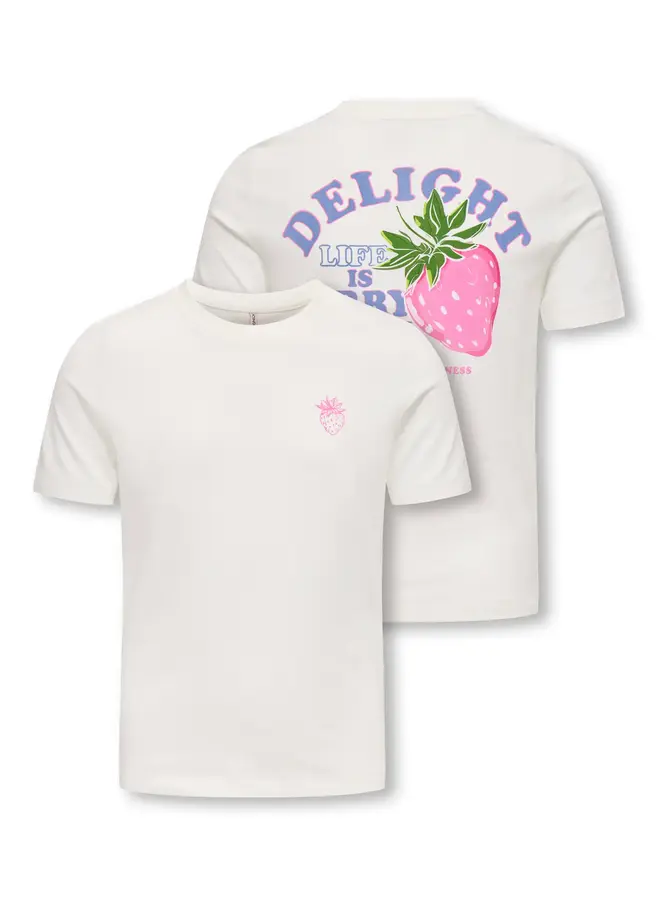 Bolette top - Cloud dancer/Delight