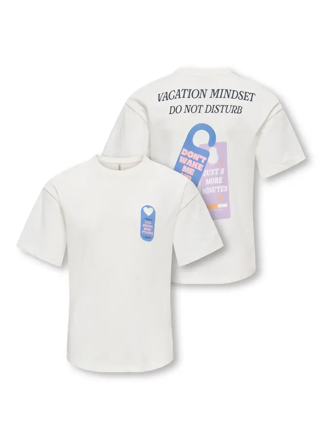 Kids Only - Vivvi loose lovely top - Cloud dancer/Vacation