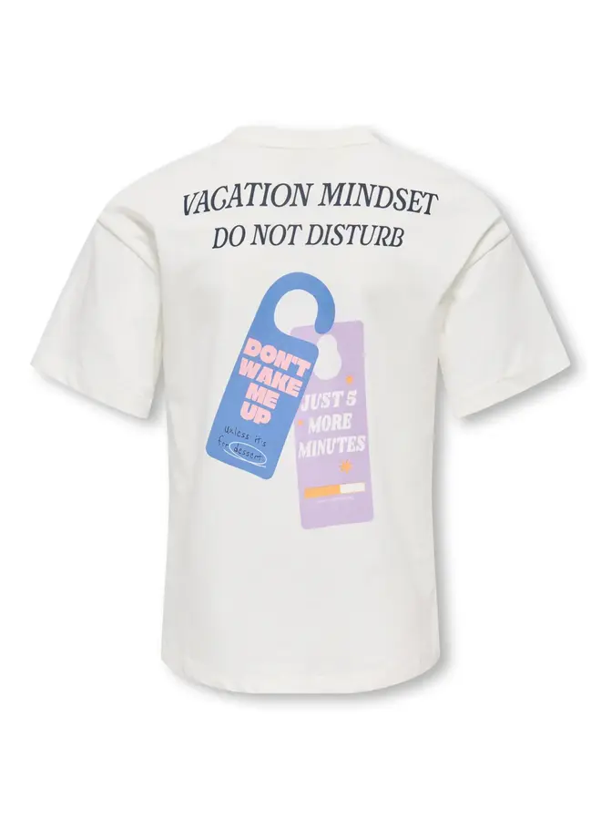 Kids Only - Vivvi loose lovely top - Cloud dancer/Vacation