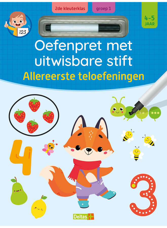 Oefenpret met uitwisbare stift - Allereerste teloefeningen (4-5 jaar)