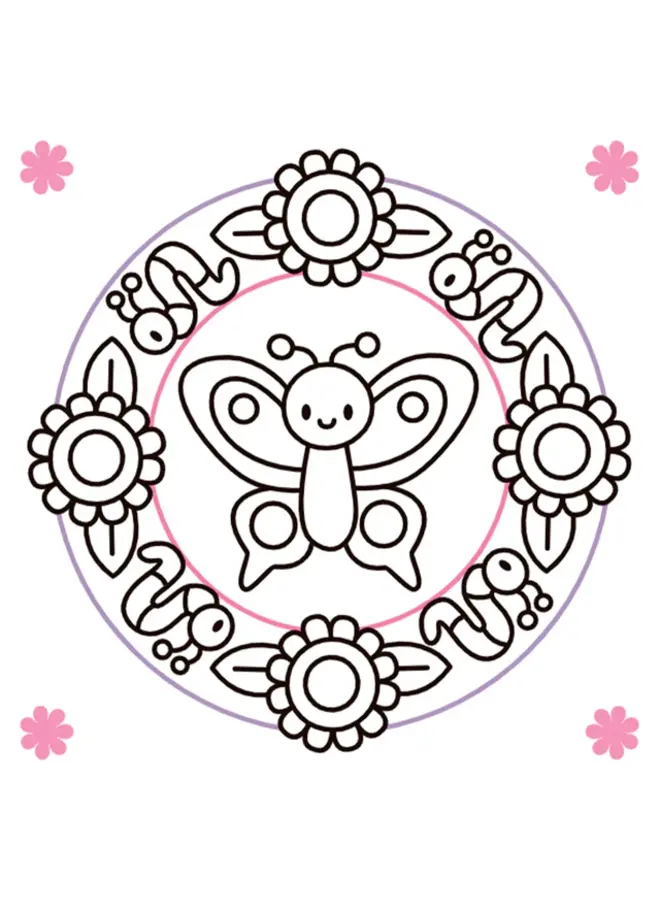 Deltas - Happy mandala color