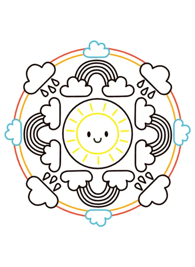 Deltas - Happy mandala color