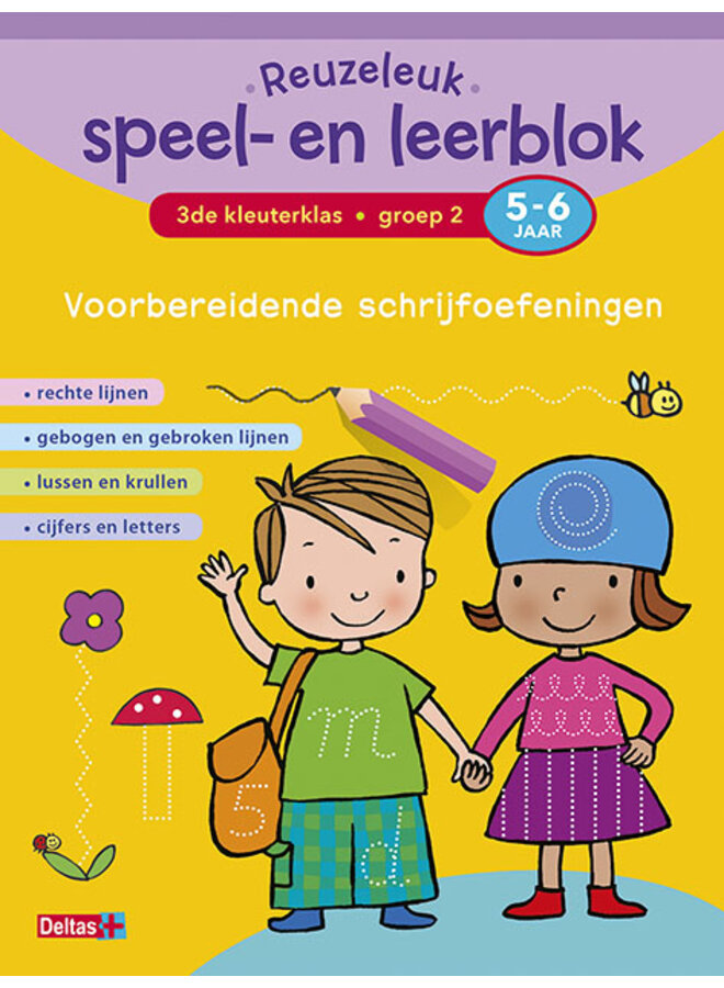 Reuzeleuk speel- en leerblok - Voorbereidende schrijfoefeningen (5-6 jaar)