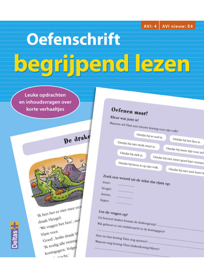 Deltas - Oefenschrift begrijpend lezen - Blauw (AVI E4)
