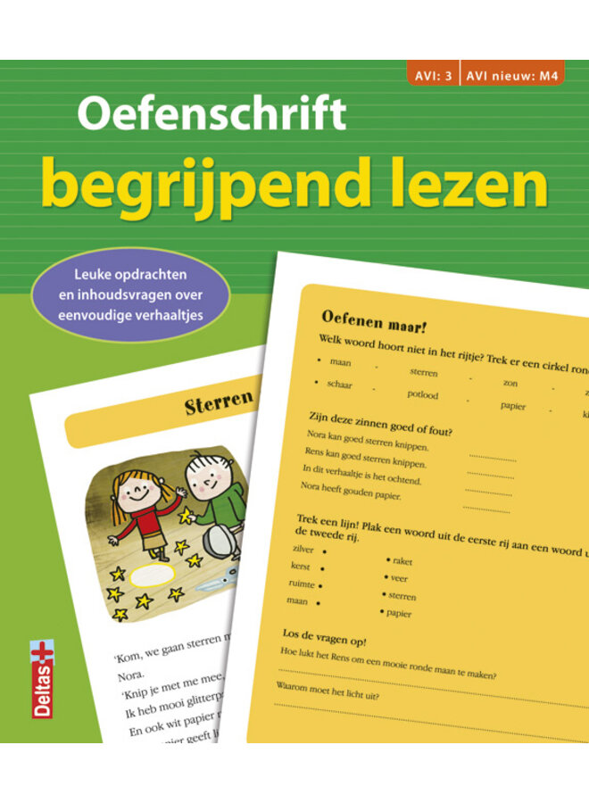 Deltas - Oefenschrift begrijpend lezen - Groen (AVI M4)