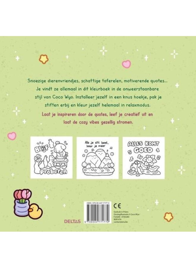 Deltas - Cozy vibes - Cute & comfy kleurboek