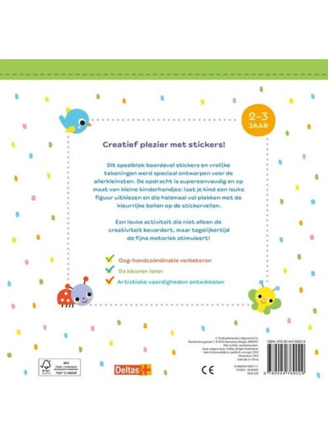 Deltas - Stickerpret voor peuters (2-3 j.)