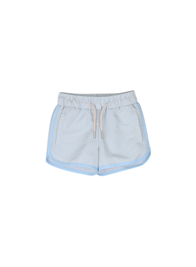 Mello swim shorts - Blue steel stripe