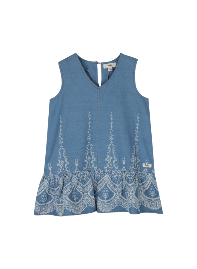 Saartje chambray dress - Blue denim