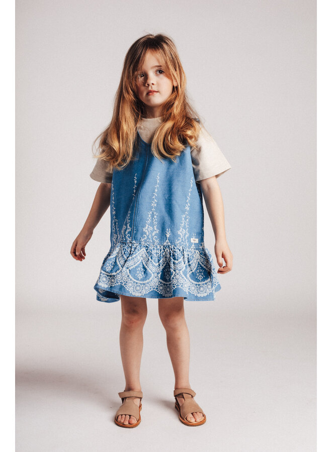 Baje Studio - Saartje chambray dress - Blue denim