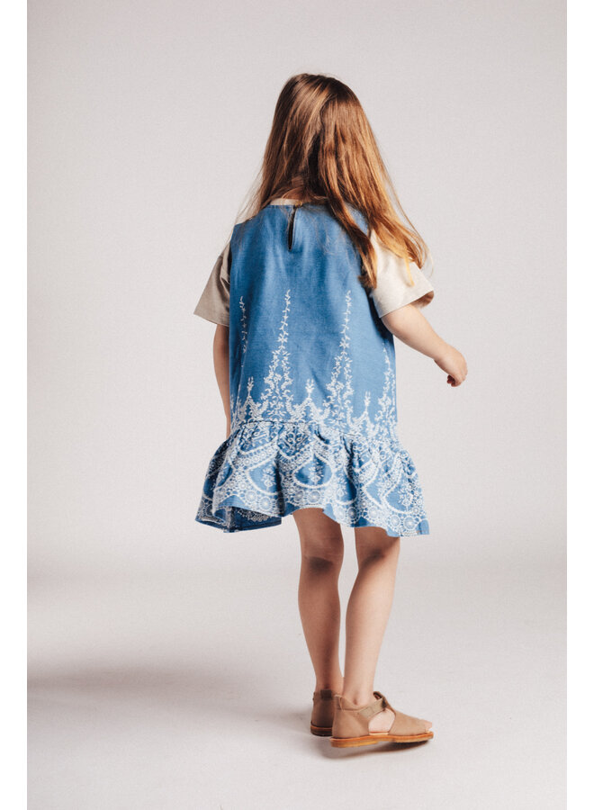 Baje Studio - Saartje chambray dress - Blue denim