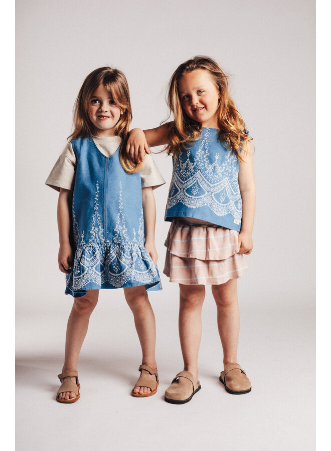 Baje Studio - Saartje chambray dress - Blue denim