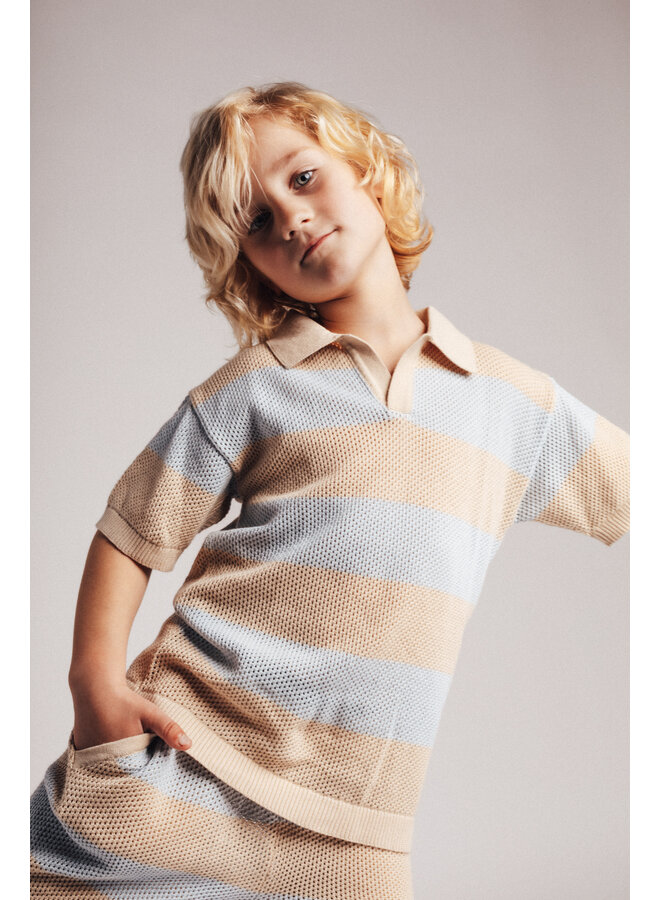 Baje Studio - Sev knitwear top - Blue steel