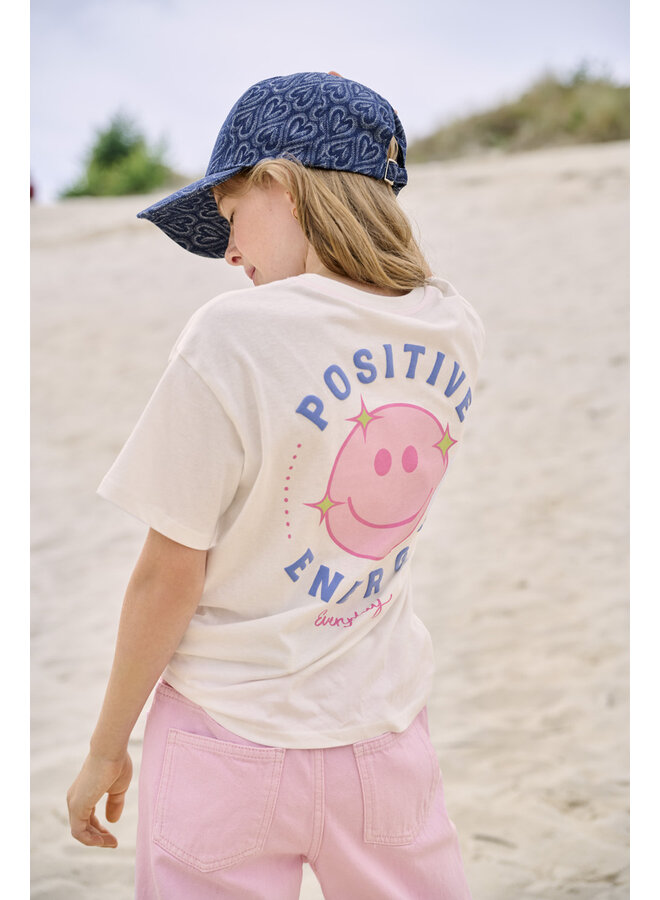 Kids Only - Rosita life ss loose print top - Cloud dancer positive