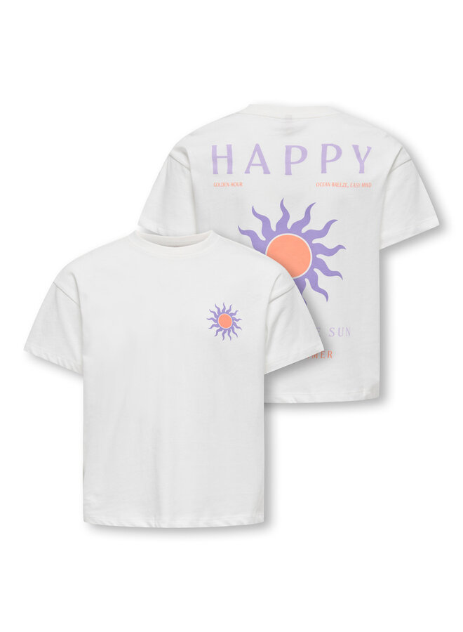 Soli-veras ss top - Cloud dancer sol/Lilac breeze