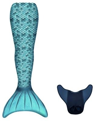 Kuaki Mermaids - 2-delige zeemeermin set - Turquoise (staart en monovin)
