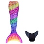 Kuaki Mermaids - 2-delige zeemeermin set - Rainbow (staart en monovin)