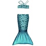 Kuaki Mermaids - 2-delige zeemeermin set - Turquoise (staart en top)
